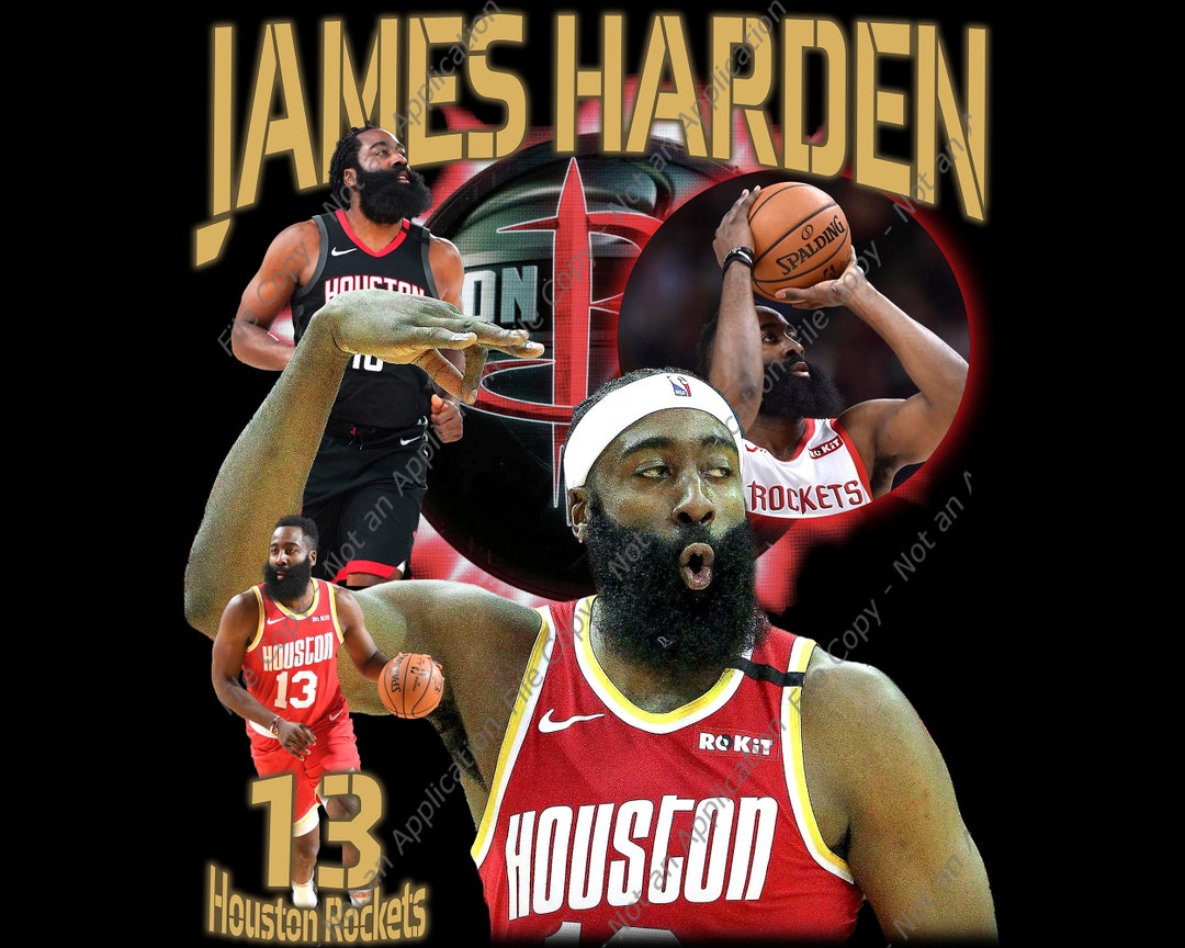 James Harden T-shirt Design PNG Vector T-shirts PNG Printable Bootleg ...