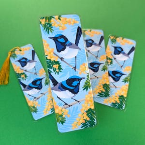 Superb Fairy-wren Bookmark | Bright and Colourful Australian Fauna | For Bird Lovers and Book Lovers