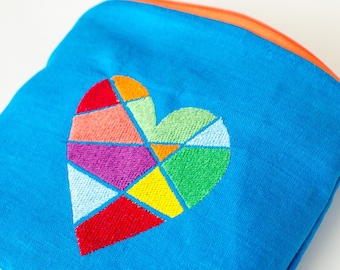 Stained Glass Heart - Machine Embroidery Design