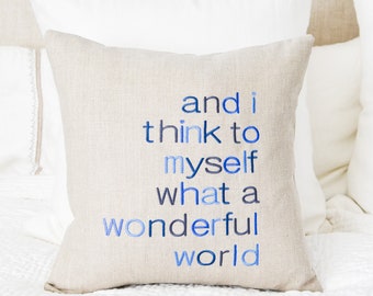 What a Wonderful World -  Machine Embroidery design