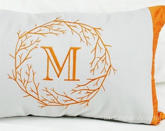 Branches Monogram - Machine Embroidery