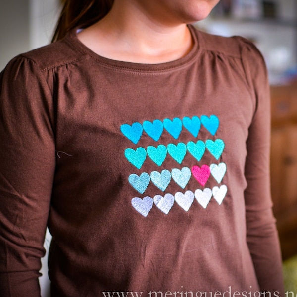 Heart Grid - Machine Embroidery Design