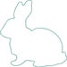 Bunny Rabbit Applique & Redwork - Machine Embroidery Designs - Etsy