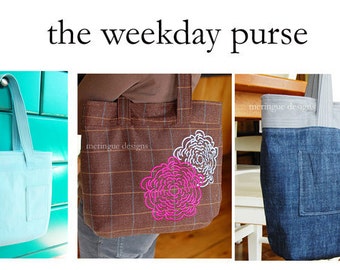 Weekday Purse Sewing Pattern PDF