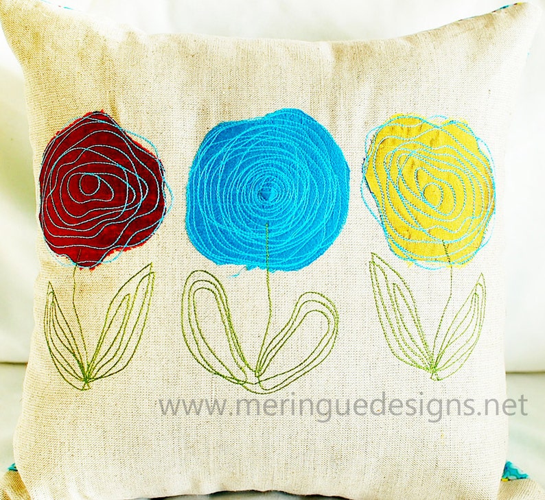 Scribbled Roses Machine Embroidery Designs image 4