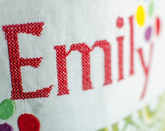 Cross Stitch Alphabet Regular Size for machine embroidery