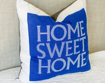 Point de croix Home Sweet Home pour broderie machine