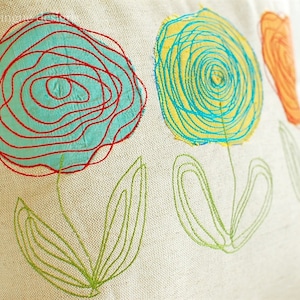 Scribbled Roses Machine Embroidery Designs image 1