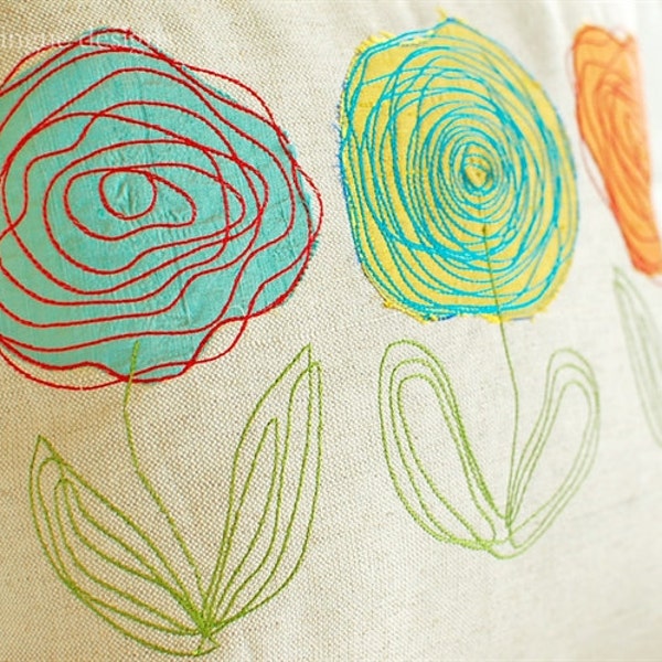 Scribbled Roses - Machine Embroidery Designs