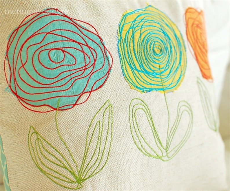Scribbled Roses Machine Embroidery Designs image 1