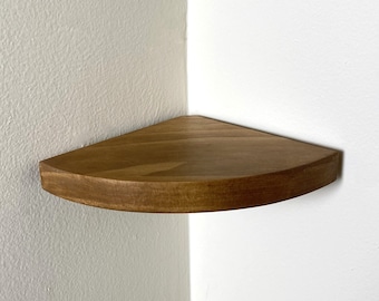 Mensola angolare in legno con viti preinstallate, arredamento minimalista, DreamShelves
