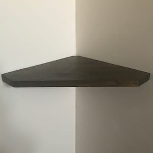 Pentagonal Corner Shelf, Floating Shelves, Home Office Shelf, Wooden Shelf,Wall Shelf for Storage,Shelf with Cut Corner for electrical cords