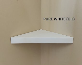 Mensola angolare triangolare in legno di pino, decorazione da parete sospesa, DreamShelves