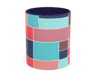 Compartments Accent Coffee Mug (11, 15oz)
