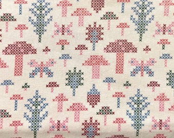 Cross-Stitch Flat-Zip Pouch