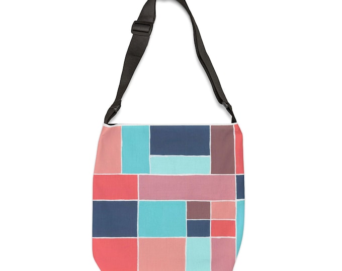 Compartments Adjustable Tote Bag (AOP)