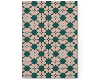 Lucky Pink Clover Hardcover Journal Matte