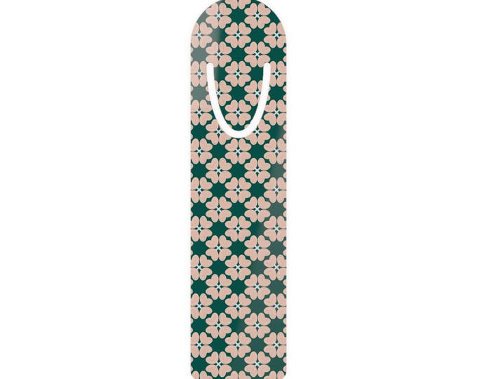 Lucky Pink Clover Bookmark