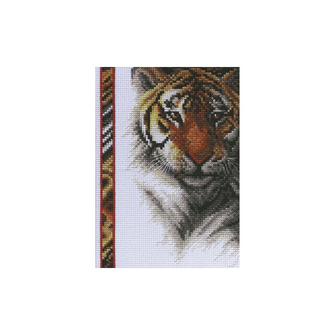 Tiger Counted Cross Stitch Kit Etsy