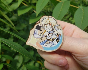 Lumine Traveler Wood Pin Genshin Impact