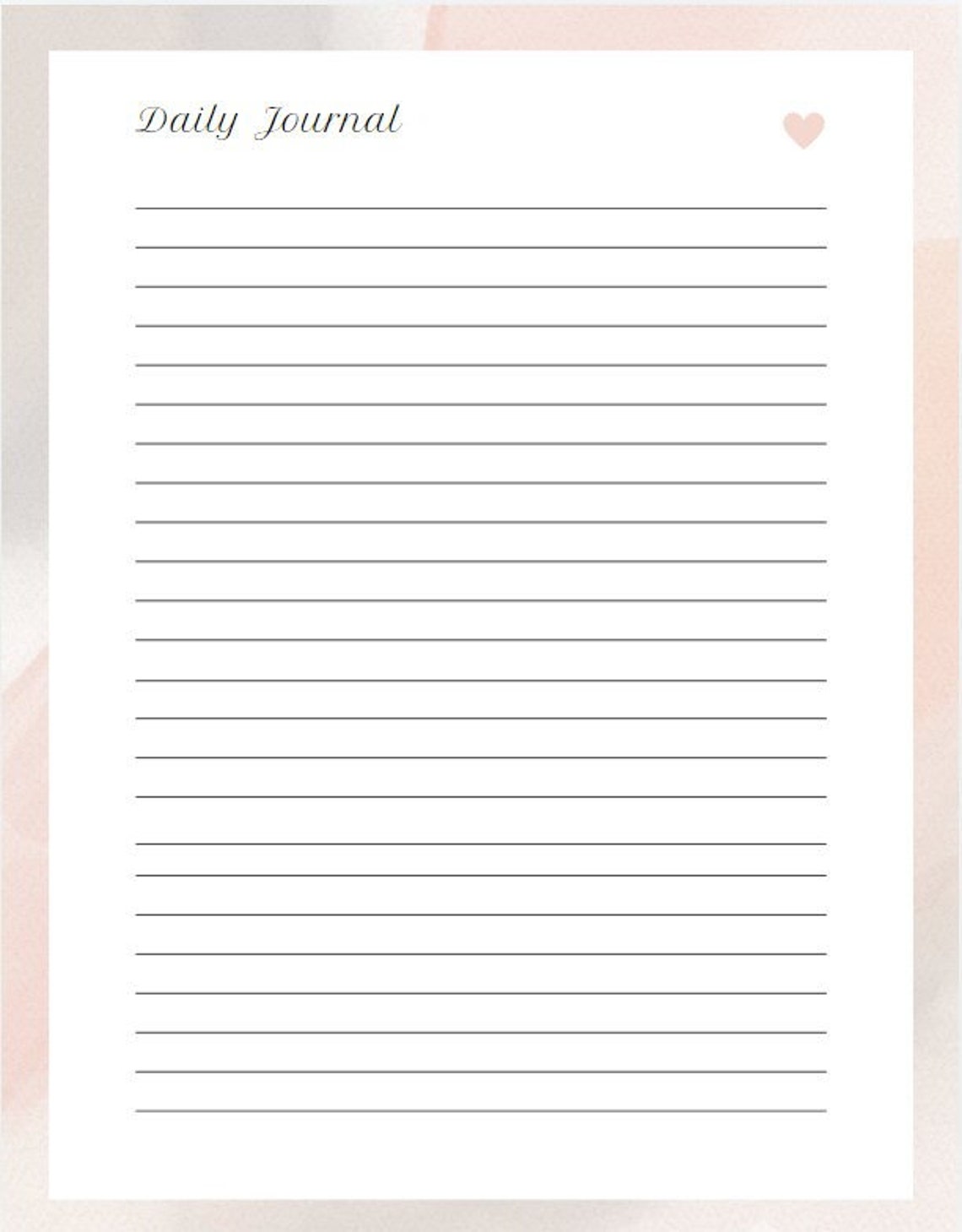 Journal Pages Digital Download 8 5x11 Inches Etsy