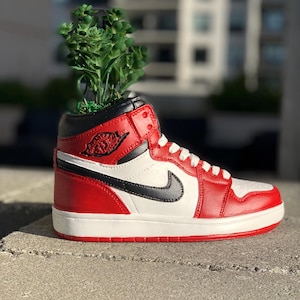 Handmade Sneaker Planter | Urban High-Top Plaster Pot