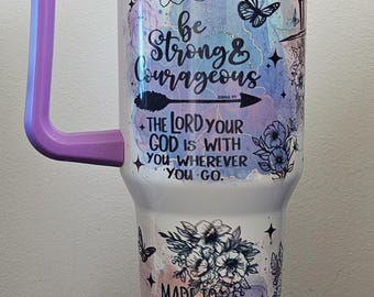 40oz "I Can Do All Things Through Christ" Sublimated Tumbler