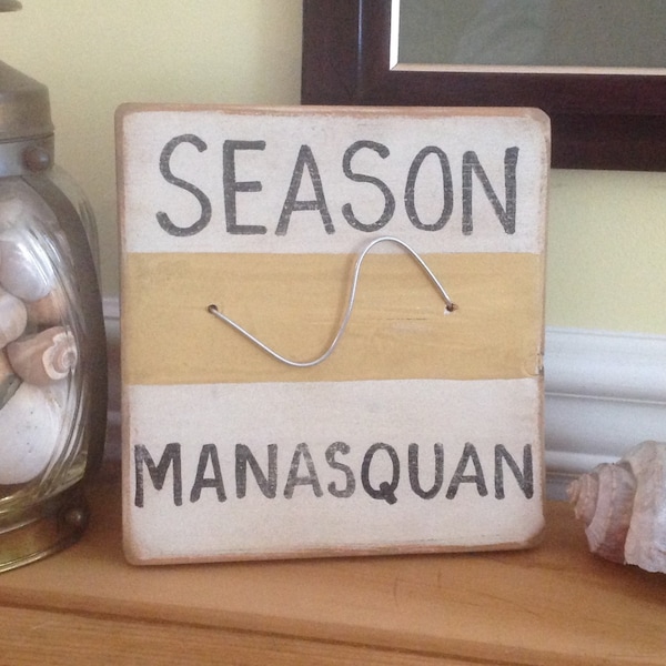 Manasquan Nj Beach Badge Etsy