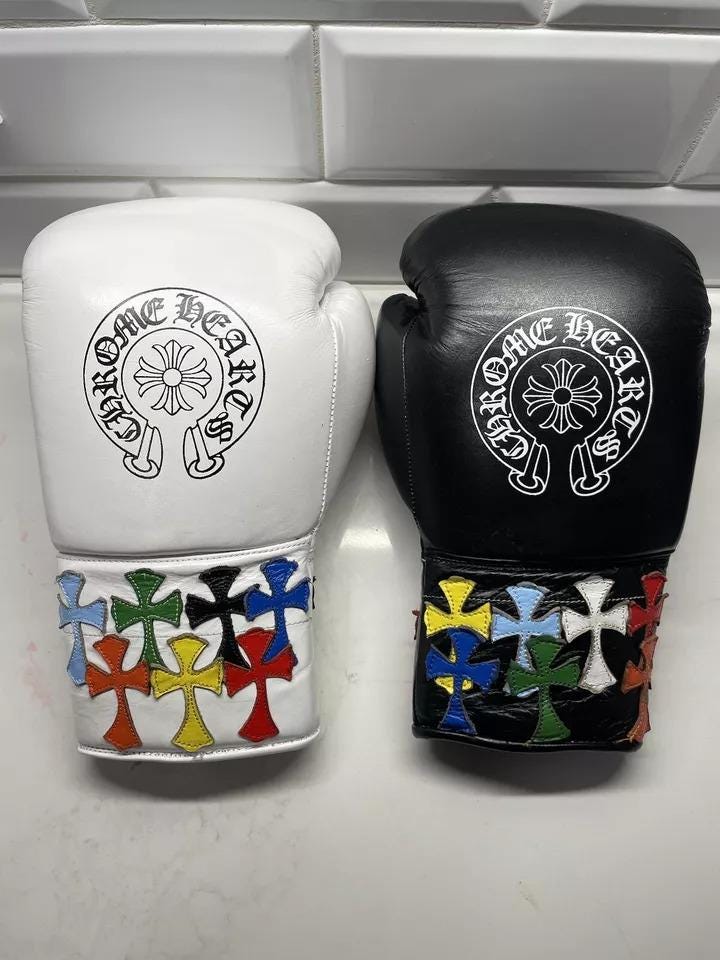 クロムハーツ ブラック ボクシンググローブ CHROME HEARTS クロムハーツ ブラック ボクシンググローブ CHROME HEARTS クロム