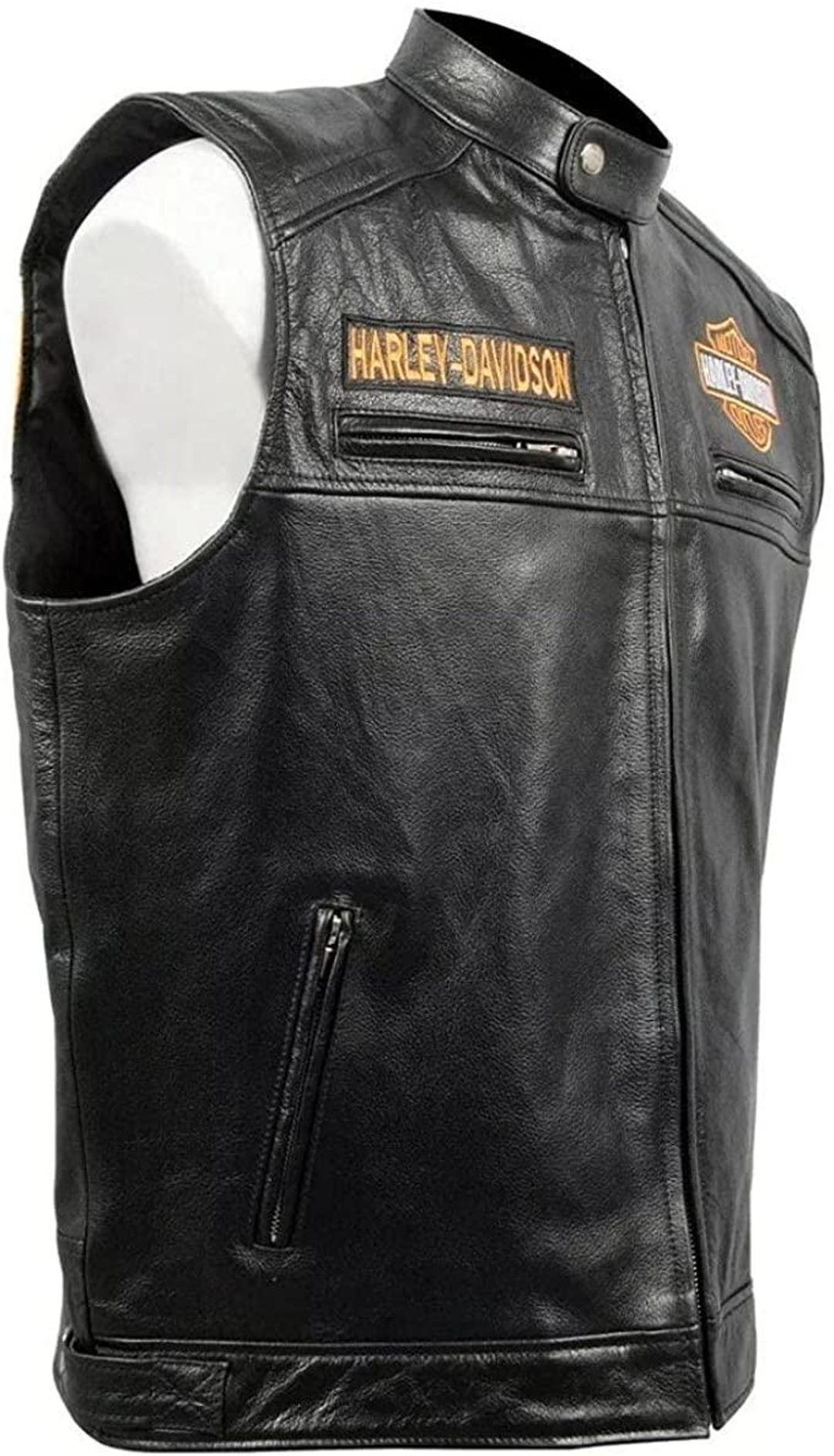 New Customized Leather Harley Davidson Biker Vest Motorcycle Waist