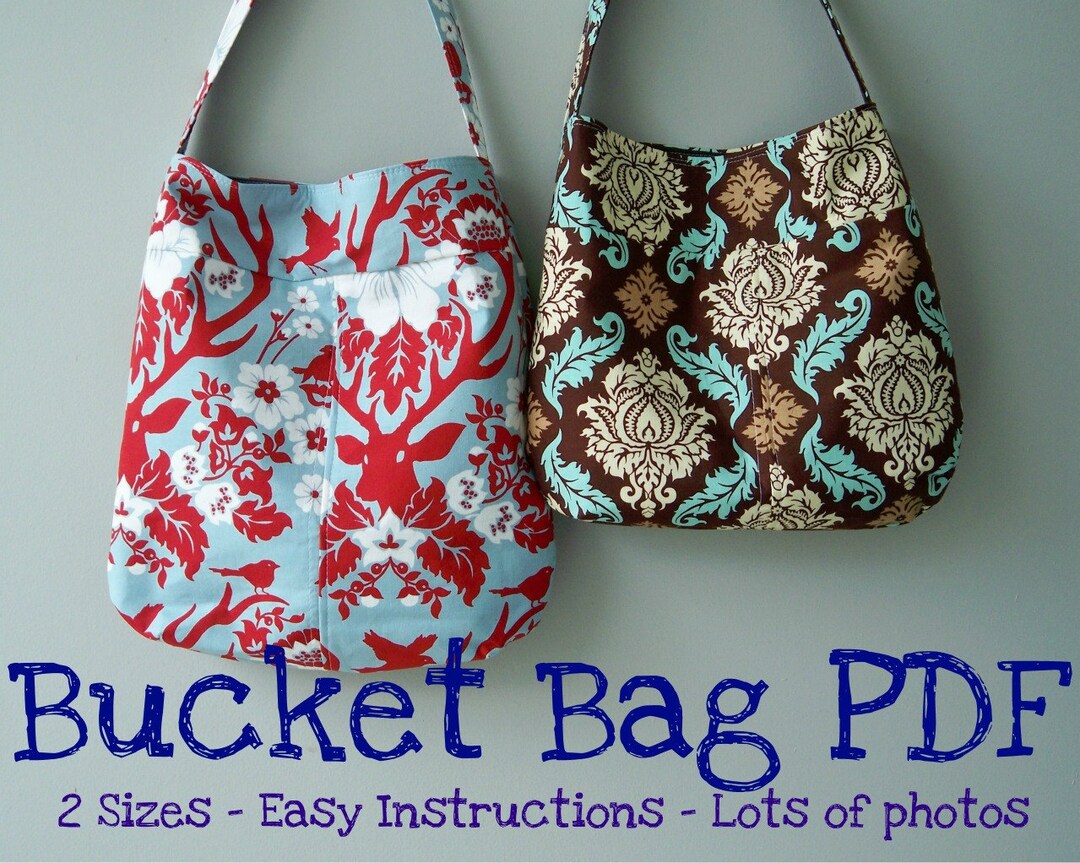 Bucket Bag PDF Pattern, Emailed Instruction and Pattern - Etsy