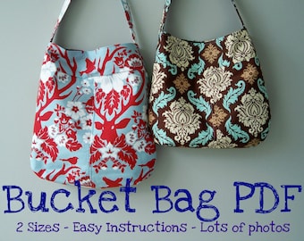 Bucket Bag PDF Pattern, Emailed Instruction and Pattern - Etsy