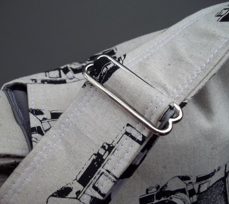 Camera Bag LARGE Purse Large Adjustable Strap Hard Bottom Etsy