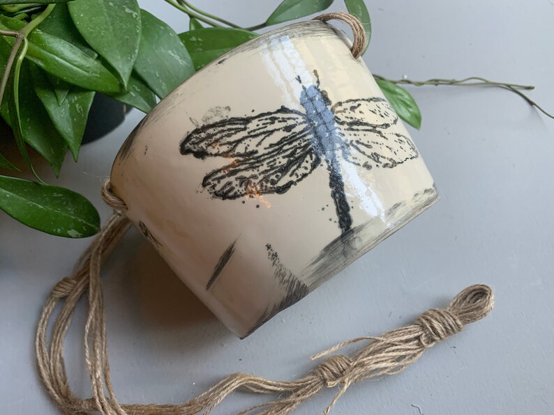 Hanging Medium Dragonfly Planter Made to Order