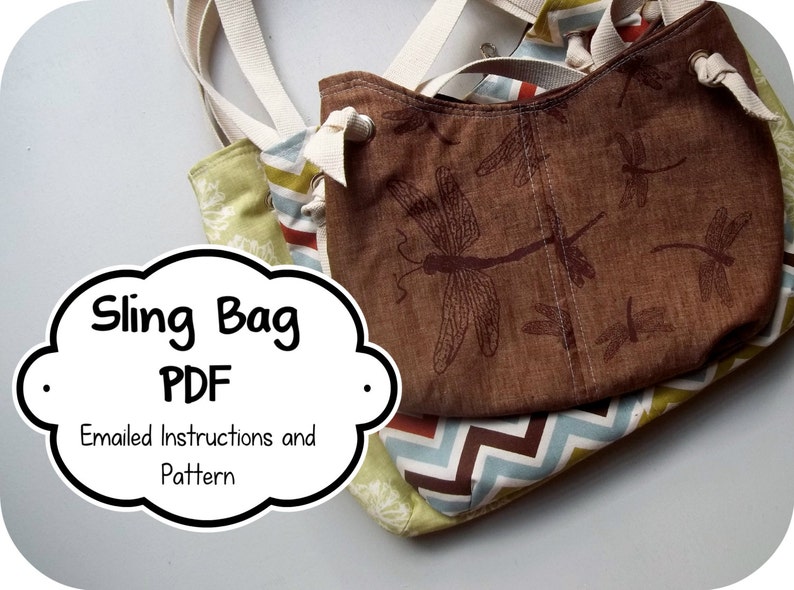 McIntosh Sling Purse Tutorial PDF Instructions Sling Bag 3 Bag Sizes Color Photos Printable Pattern Emailed Instructions image 5