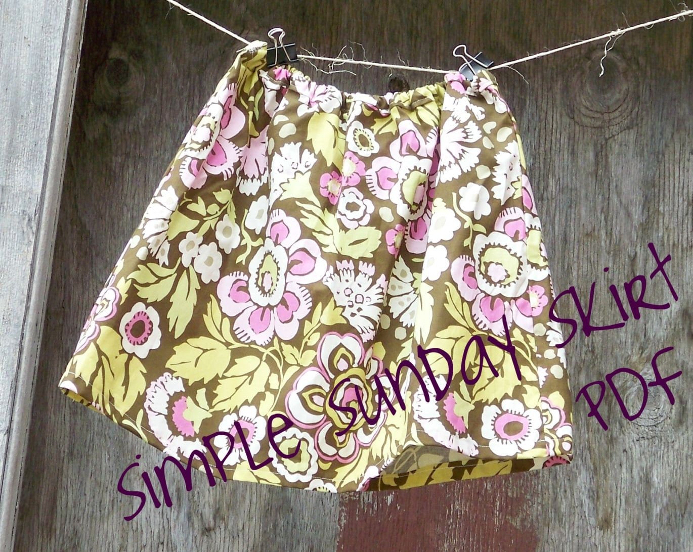 Easy 1 Hour Skirt Instructions,  Elastic or Drawstring Waist, For ALL…