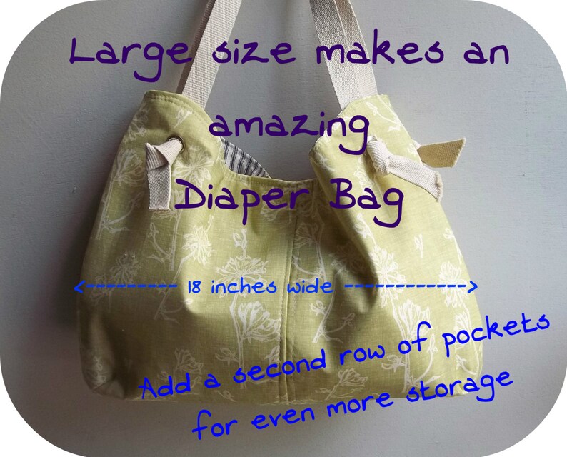 McIntosh Sling Purse Tutorial PDF Instructions Sling Bag 3 Bag Sizes Color Photos Printable Pattern Emailed Instructions image 4