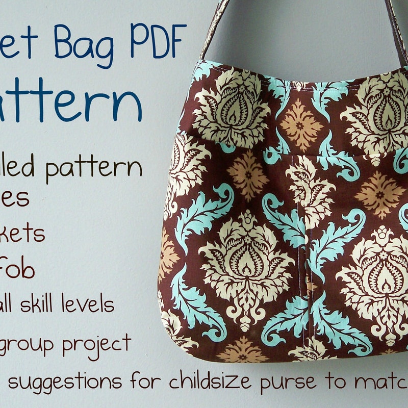 Geometric Pattern Bucket Bag