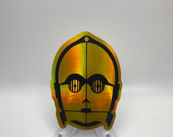 Star wars C3PO Gold Holographic