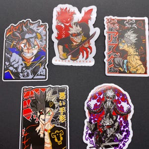 Anime Black Clover Sticker Pack
