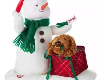 Hallmark 2024  Wrapped in Joy snowman Singing Plush with Sound and Motion