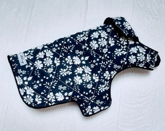 Extra Small Dog Jacket - Liberty of London (Navy)