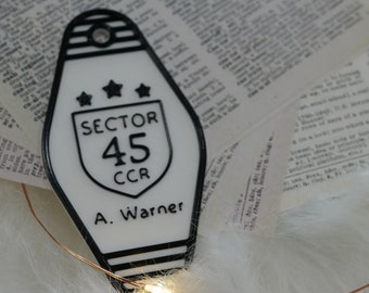 Aaron Warner Motel Keychain: Shatter Me Inspired Booktok Key Ring
