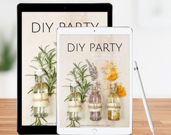 Essential Oils Party Printables - DIY Party eBook