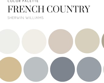 French Country Sherwin Williams Farbpalette: Innendesign (PDF Download)