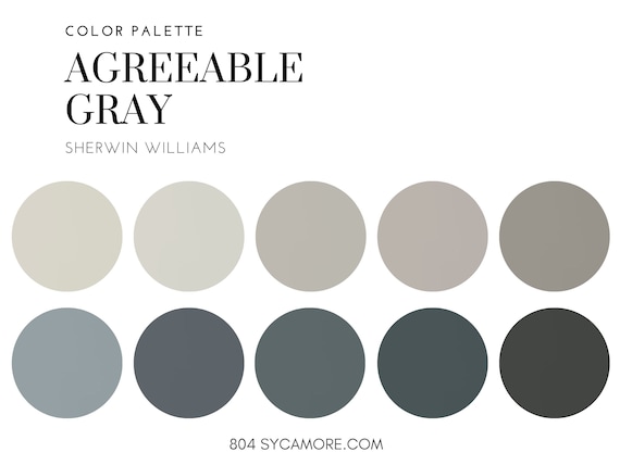 Agreeable Gray Home Color Palette Sherwin Williams Interior