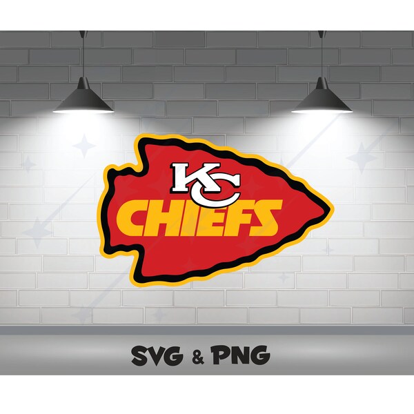 KC Chiefs SVG and PNG Formats - Ready to use for Cricut - High Resolution Images - No:10