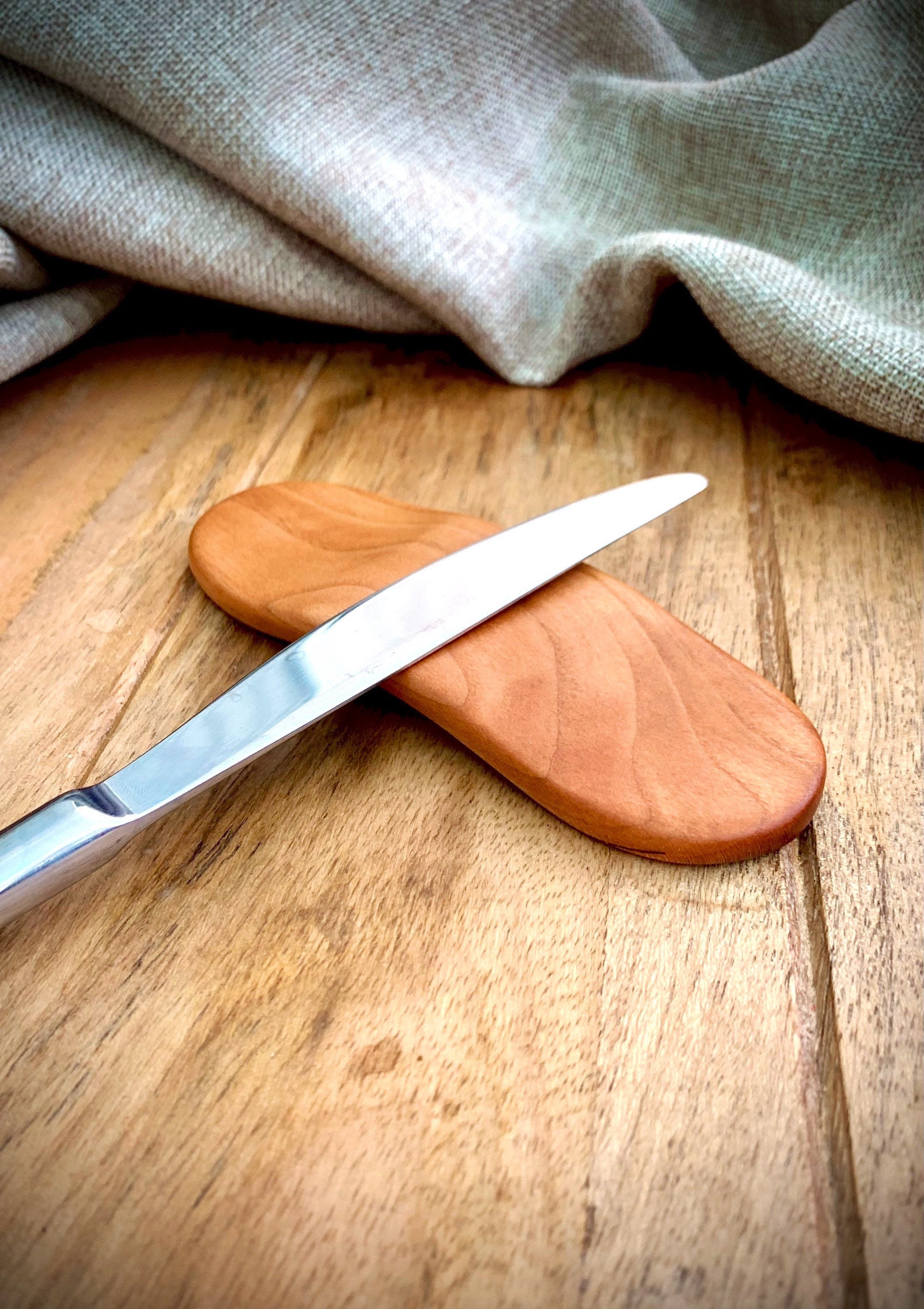 Butterknife Holder Small Knife Rest wood knife rest rustic Etsy
