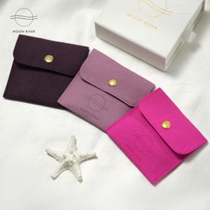 50 unidades de bolsas de embalagem de joias com logotipo personalizado de luxo para empresas de joias, embalagens de joias com logotipo comercial, colar, brincos, anel