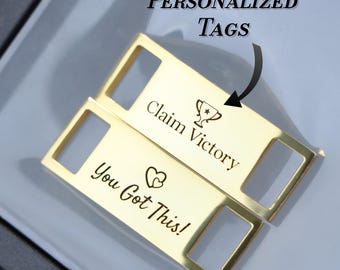 Etiquetas para zapatos grabadas y personalizadas: regalo inspirador para corredores, recuerdos grabados